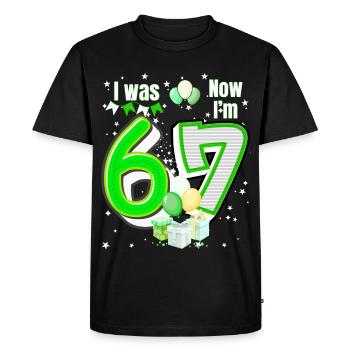 I was 6 Now Im 7 Birthday Shirt Kids 7 Birthday - T-shirt Premium bio Homme - noir - Devant - Nico (187cm)