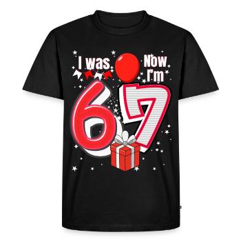I was 6 Now Im 7 Birthday Shirt Kids 7 Birthday - T-shirt Premium bio Homme - noir - Devant - Nico (187cm)
