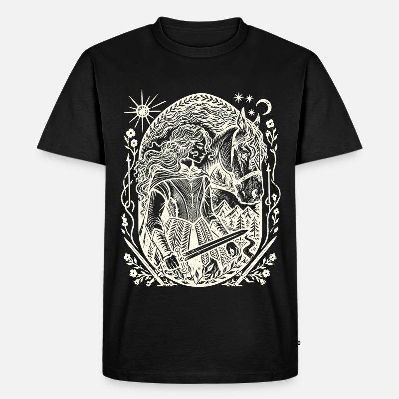 Moonlight Forest Magic Circle - Men's Premium Organic T-Shirt - black