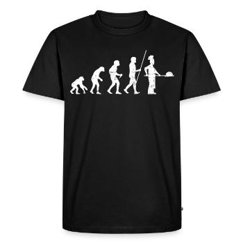 Boulanger Evolution Look Vieilli - T-shirt Premium bio Homme - noir - Devant - Nico (187cm)