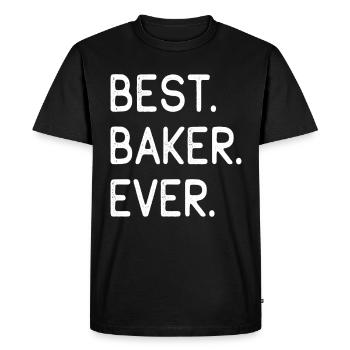 Best Baker Ever Bester Bäcker Aller Zeiten - Men's Premium Organic T-Shirt - black - Front - Nico (187cm)