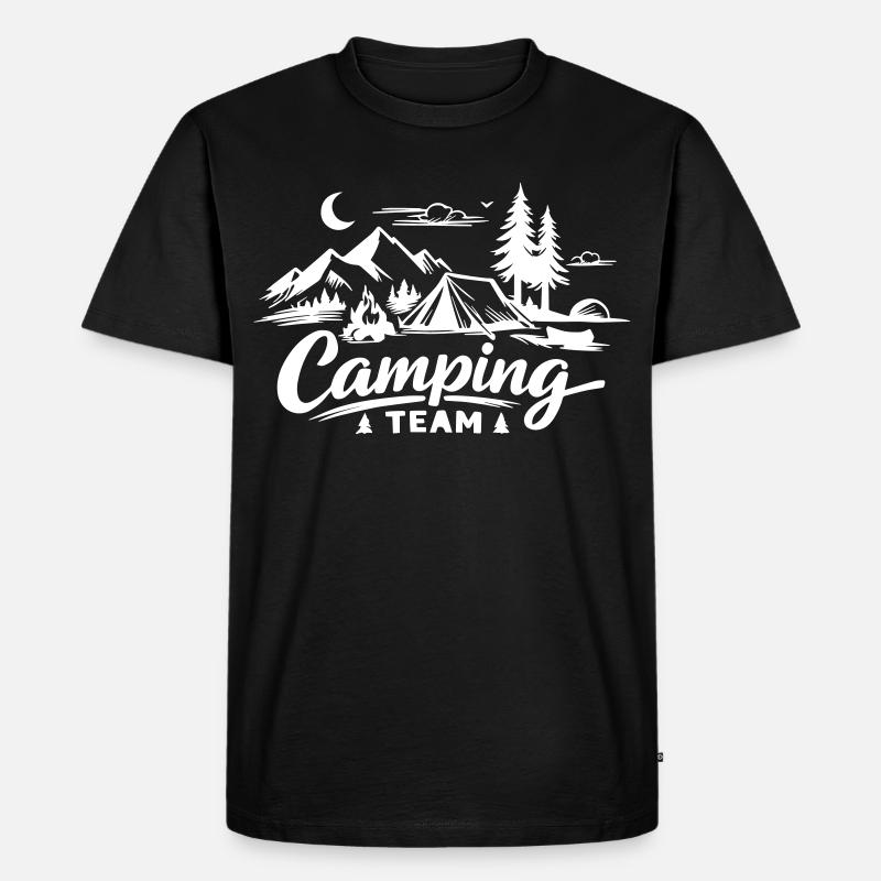 Camping Team - Men's Premium Organic T-Shirt - black