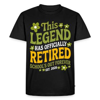 teacher Retirement Gifts for Teachers Retirement  - T-shirt Premium bio Homme - noir - Devant - Nico (187cm)