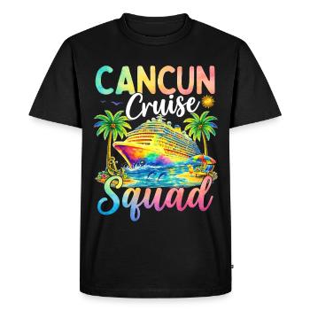 Équipe de croisière de Cancún - T-shirt Premium bio Homme - noir - Devant - Nico (187cm)