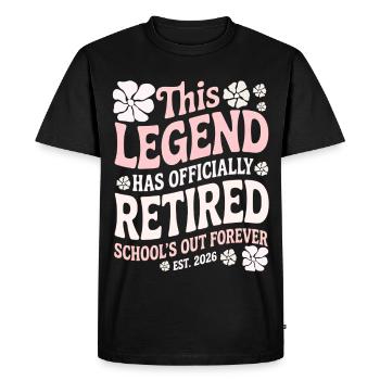 teacher Retirement Gifts for Teachers Retirement - T-shirt Premium bio Homme - noir - Devant - Nico (187cm)