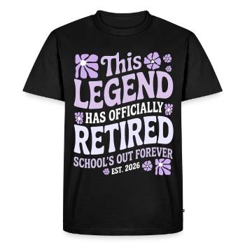 teacher Retirement Gifts for Teachers Retirement - T-shirt Premium bio Homme - noir - Devant - Nico (187cm)