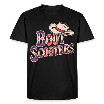 Boat Scooters Western Rodeo - Men's Premium Organic T-Shirt - black - Front - Nico (187cm)