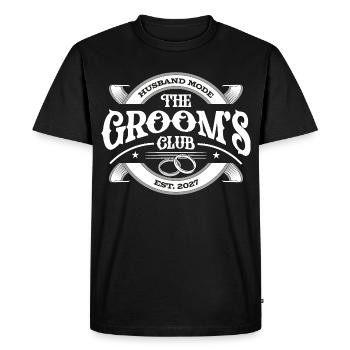 Le Club des Mariés - T-shirt Premium bio Homme - noir - Devant - Nico (187cm)