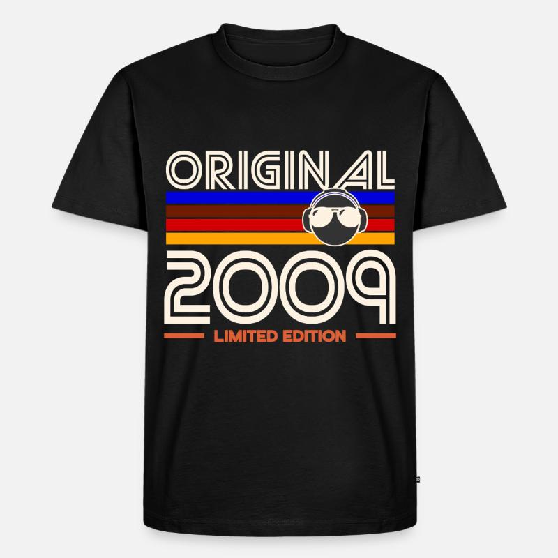 Originale limitierte Edition 2009 - Männer Premium Bio T-Shirt - Schwarz