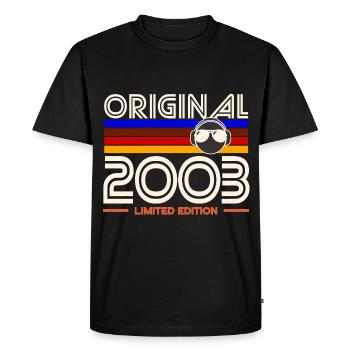 Original 2003 Edition Limitée - T-shirt Premium bio Homme - noir - Devant - Nico (187cm)