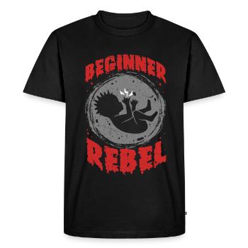 Punk For A Day Beginner Rebel - Men's Premium Organic T-Shirt - black - Front - Nico (187cm)