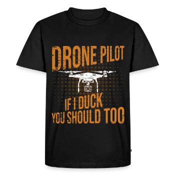 I've had enough, I'm going to fly a drone - Men's Premium Organic T-Shirt - black - Front - Nico (187cm)