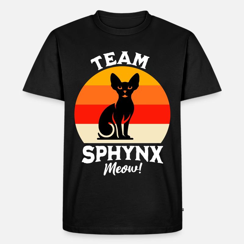 Team Sphynxkatze - Männer Premium Bio T-Shirt - Schwarz