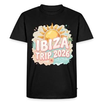Ibiza Trip 2026 Summer Vacation - Men's Premium Organic T-Shirt - black - Front - Nico (187cm)