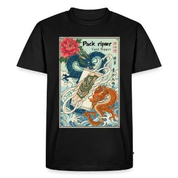 Pack Ripper Card Flipper Trading Card God Pack - Men's Premium Organic T-Shirt - black - Front - Nico (187cm)