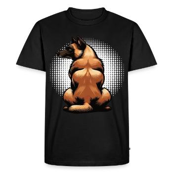 Malinois Belgian Shepherd Malinois Owner - Men's Premium Organic T-Shirt - black - Front - Nico (187cm)