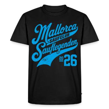 Club de boisson Malle 2026 - T-shirt Premium bio Homme - noir - Devant - Nico (187cm)