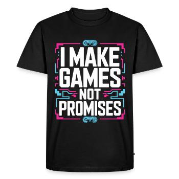 Game Developer I Make Games Video Game Developer - Men's Premium Organic T-Shirt - black - Front - Nico (187cm)