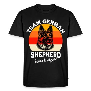 Équipe Berger Allemand - T-shirt Premium bio Homme - noir - Devant - Nico (187cm)