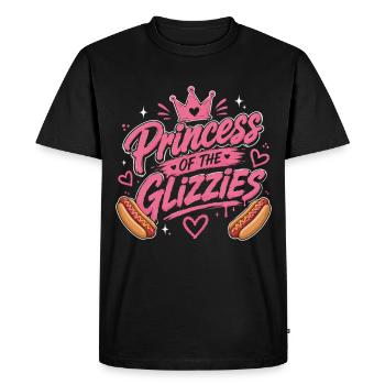 Fan de grill de hot-dogs au pain à la saucisse - T-shirt Premium bio Homme - noir - Devant - Nico (187cm)