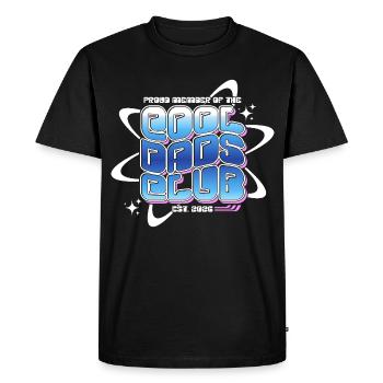 Club des papas cool - Cadeau de la fête des pères des papas - T-shirt Premium bio Homme - noir - Devant - Nico (187cm)