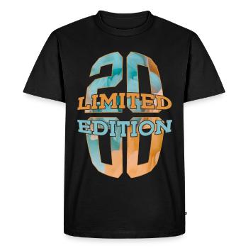 LIMITED EDITION 2000 26 YEARS 26TH BIRTHDAY - Men's Premium Organic T-Shirt - black - Front - Nico (187cm)