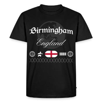 Souvenir de voyage streetwear de Birmingham, Angleterre - T-shirt Premium bio Homme - noir - Devant - Nico (187cm)