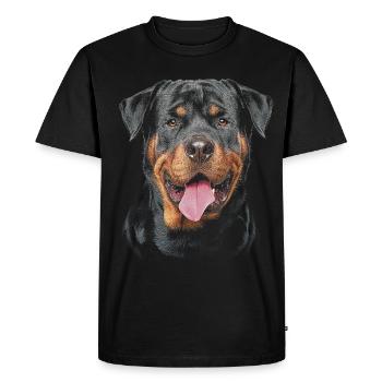 Rottweiler Chien - T-shirt Premium bio Homme - noir - Devant - Nico (187cm)