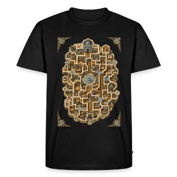 Marocain Marocain Marocain - T-shirt Premium bio Homme - noir - Devant - Nico (187cm)
