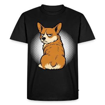 Corgi Corgis Welsh Corgi Propriétaires de Corgi Corgis - T-shirt Premium bio Homme - noir - Devant - Nico (187cm)
