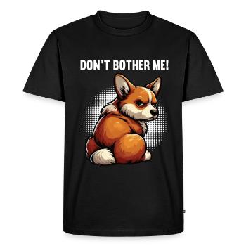 Ne me dérange pas Corgi corgi corgi gallois Corgi Corgi Dog - T-shirt Premium bio Homme - noir - Devant - Nico (187cm)