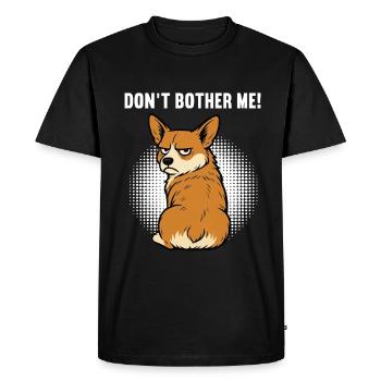 Ne me dérange pas Corgi corgi corgi gallois Corgi Corgi Dog - T-shirt Premium bio Homme - noir - Devant - Nico (187cm)