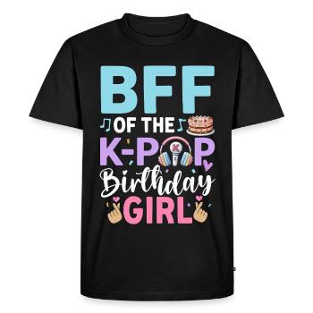 BFF de The K-Pop Birthday Girl - T-shirt Premium bio Homme - noir - Devant - Nico (187cm)