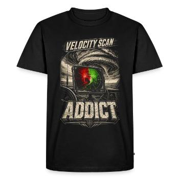 Scan de vitesse du météorologue Storm Chaser - T-shirt Premium bio Homme - noir - Devant - Nico (187cm)