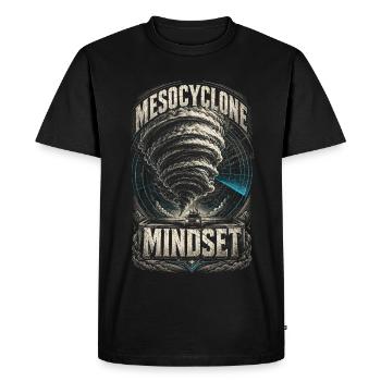 Mentalité du mésocyclone du chasseur de tempêtes - T-shirt Premium bio Homme - noir - Devant - Nico (187cm)
