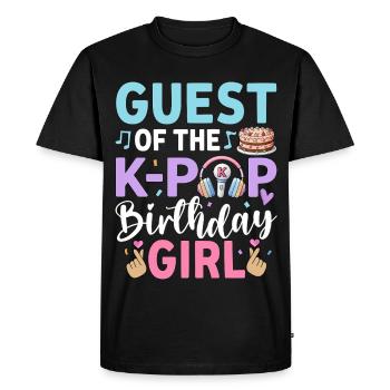 Invitée de The K-Pop Birthday Girl - T-shirt Premium bio Homme - noir - Devant - Nico (187cm)