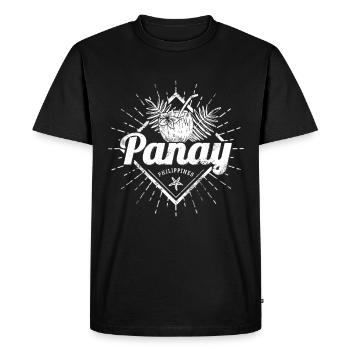 Panay Philippines Vintage Island Filipino Souvenir - T-shirt Premium bio Homme - noir - Devant - Nico (187cm)