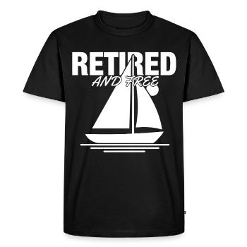 Enfin sans pension - T-shirt Premium bio Homme - noir - Devant - Nico (187cm)