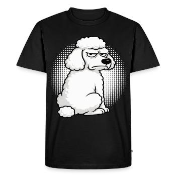 Caniche Caniche Propriétaire Caniche Amoureux Caniche Chien - T-shirt Premium bio Homme - noir - Devant - Nico (187cm)