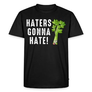 Les détracteurs vont détester le dessin animé Celery - T-shirt Premium bio Homme - noir - Devant - Nico (187cm)