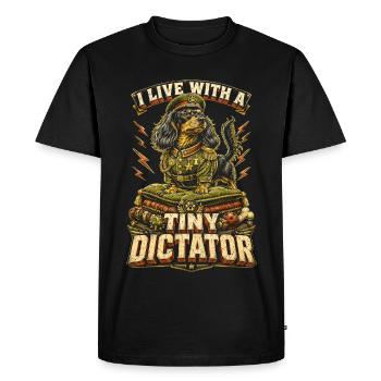 Teckel, teckel à poils durs, teckel à poils longs - T-shirt Premium bio Homme - noir - Devant - Nico (187cm)
