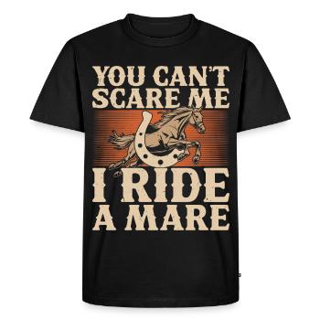 Je ne peux pas avoir peur, je roule un - T-shirt Premium bio Homme - noir - Devant - Nico (187cm)