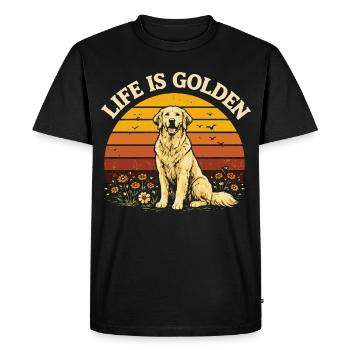 Météo Du Week-End Barbecue | Humour Grill Rétro - T-shirt Premium bio Homme - noir - Devant - Nico (187cm)