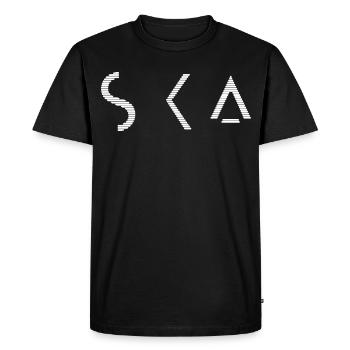 Festival Ska - Dessin minimaliste Reggae Ska - T-shirt Premium bio Homme - noir - Devant - Nico (187cm)
