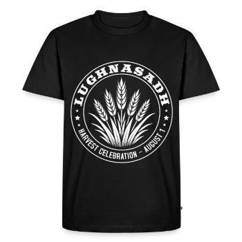 Lughnasadh Lughnasa Lammas Harvest Celebration - Men's Premium Organic T-Shirt - black - Front - Nico (187cm)