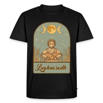 Lughnasadh Lughnasa Lammas First Harvest - Men's Premium Organic T-Shirt - black - Front - Nico (187cm)