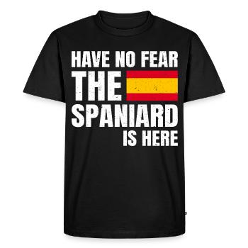 N’ayez pas peur L’Espagnol est là Espagne Espagne - T-shirt Premium bio Homme - noir - Devant - Nico (187cm)