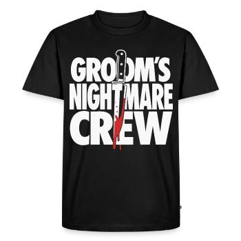 Groom's Nightmare Horror Crew Design - Men's Premium Organic T-Shirt - black - Front - Nico (187cm)
