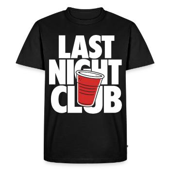 Conception de la coupe de la fête de club d’hier soir - T-shirt Premium bio Homme - noir - Devant - Nico (187cm)