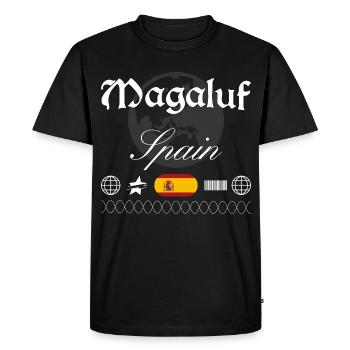 Souvenir de voyage Magaluf Spain Streetwear - T-shirt Premium bio Homme - noir - Devant - Nico (187cm)